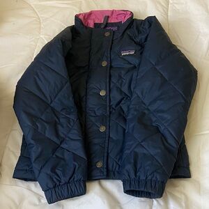 Patagonia Kids Navy Blue Quilted Jacket